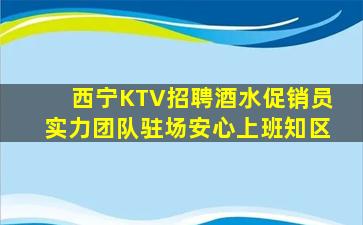 西宁KTV招聘酒水促销员实力团队驻场安心上班知区